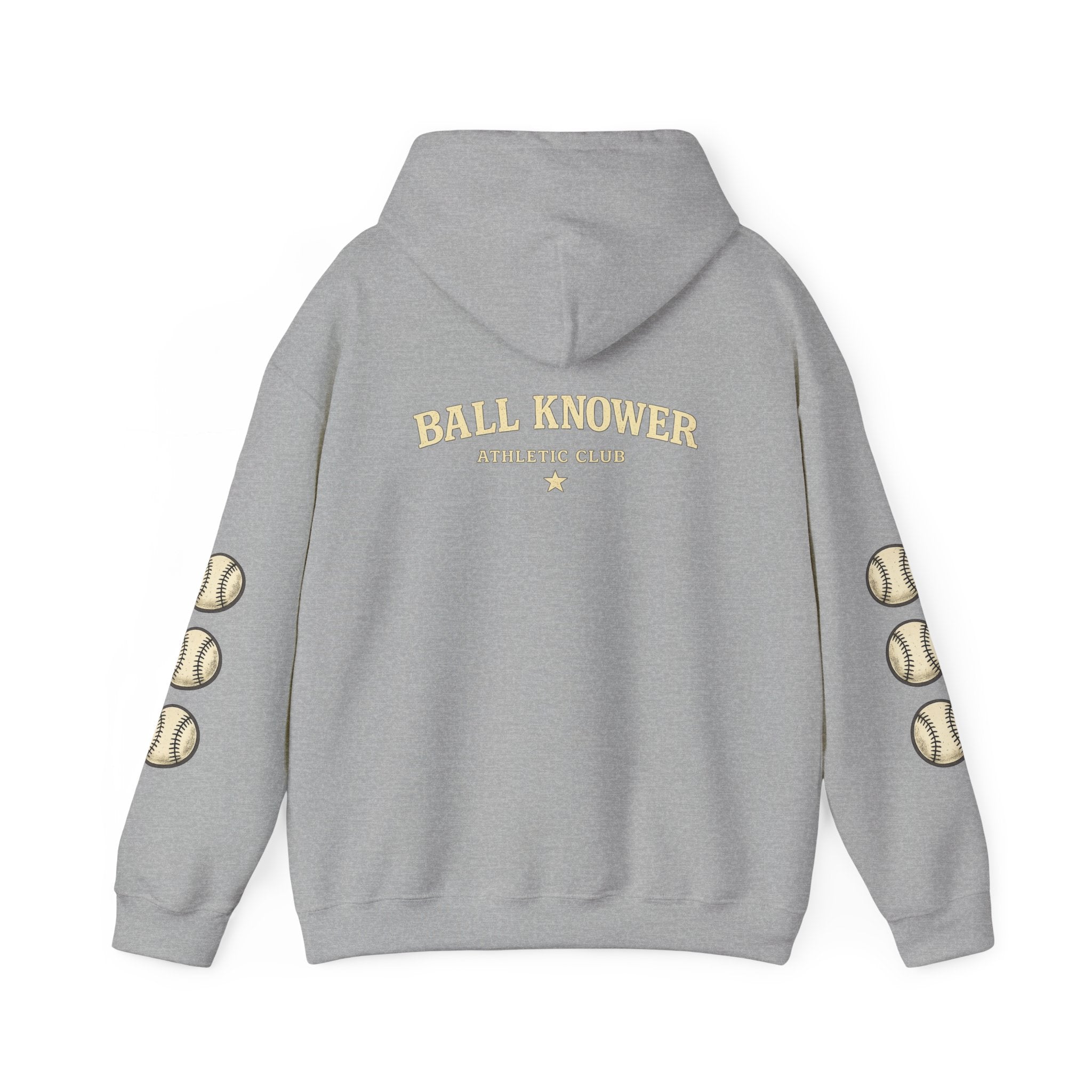 Baseball 'Ball Knower' Hoodie – Vintage Athletic Club Baseball Sweatshirt