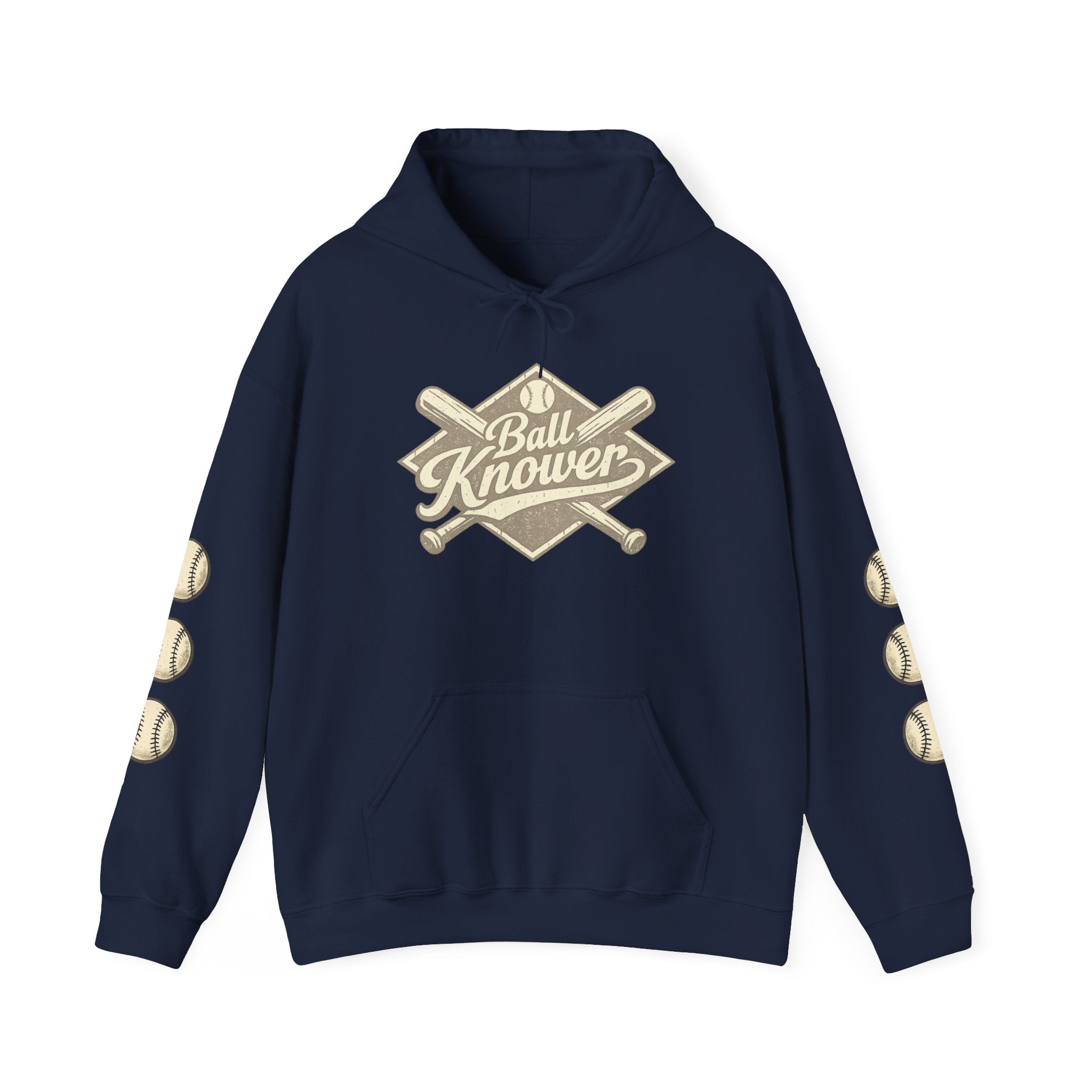 Baseball 'Ball Knower' Hoodie – Vintage Athletic Club Baseball Sweatshirt