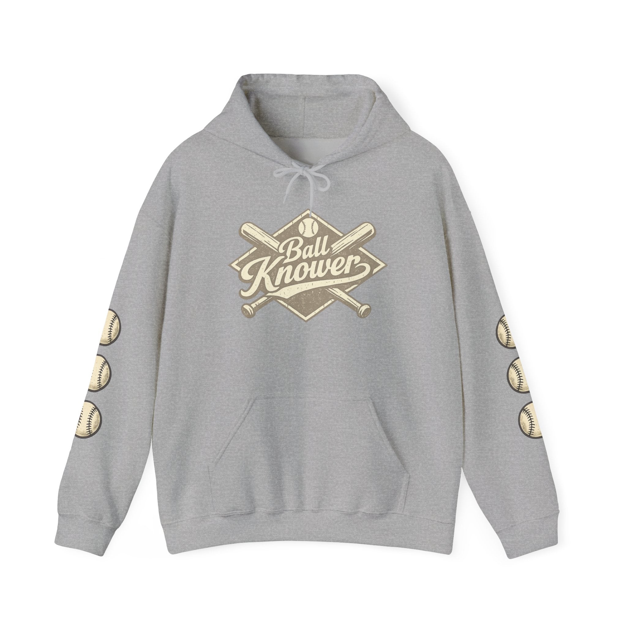 Baseball 'Ball Knower' Hoodie – Vintage Athletic Club Baseball Sweatshirt