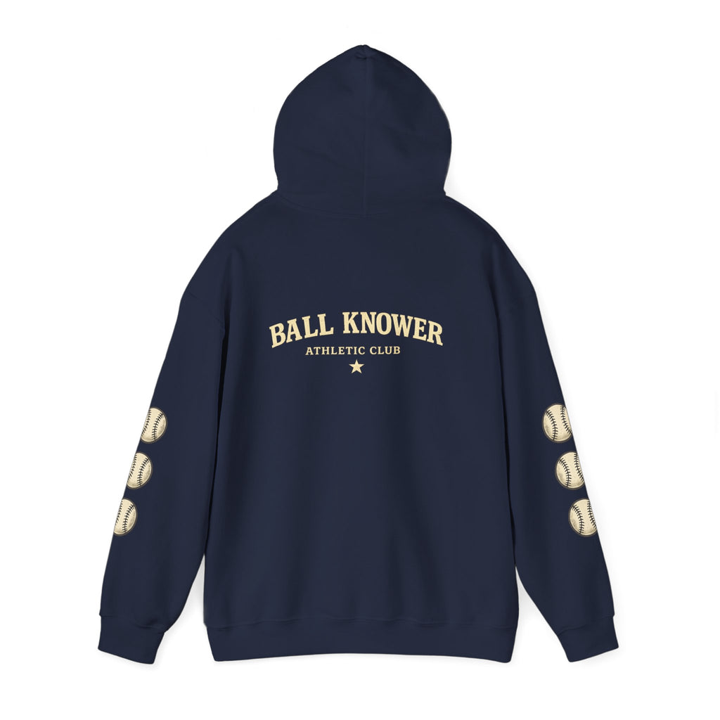 Baseball 'Ball Knower' Hoodie – Vintage Athletic Club Baseball Sweatshirt
