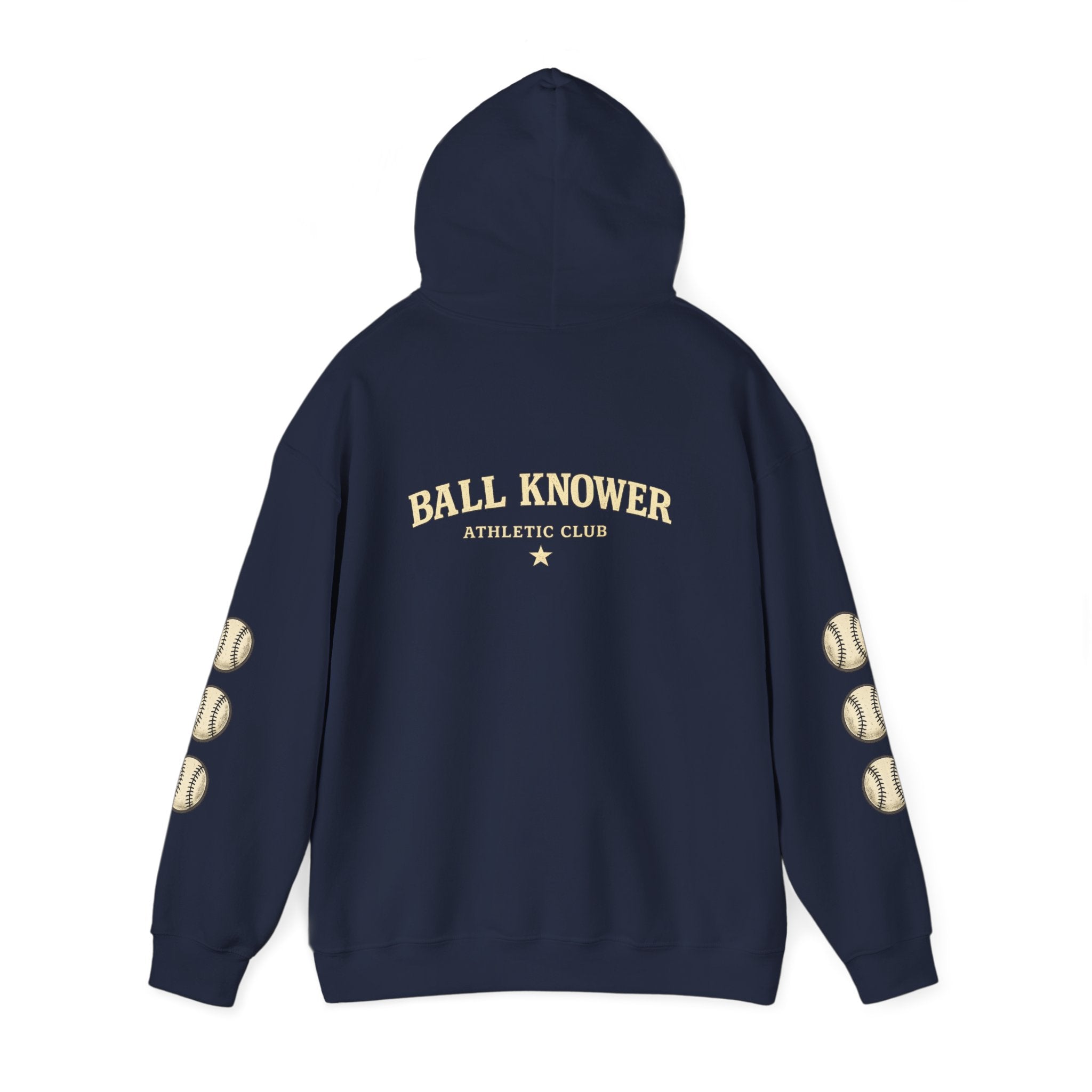 Baseball 'Ball Knower' Hoodie – Vintage Athletic Club Baseball Sweatshirt