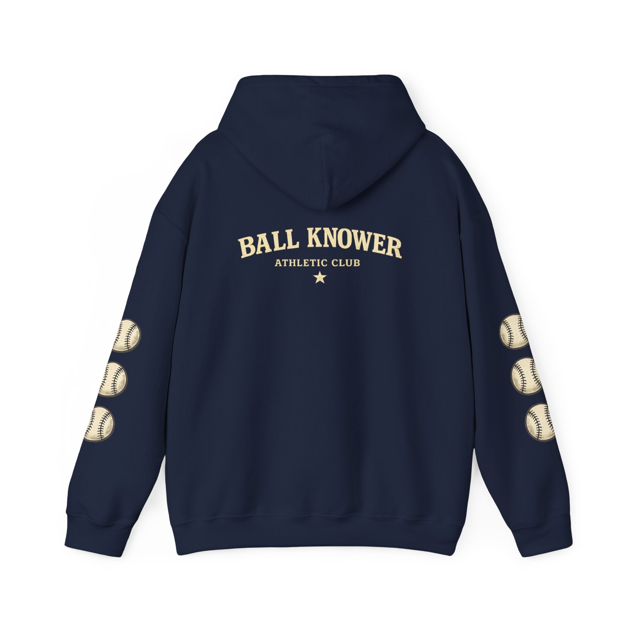 Baseball 'Ball Knower' Hoodie – Vintage Athletic Club Baseball Sweatshirt