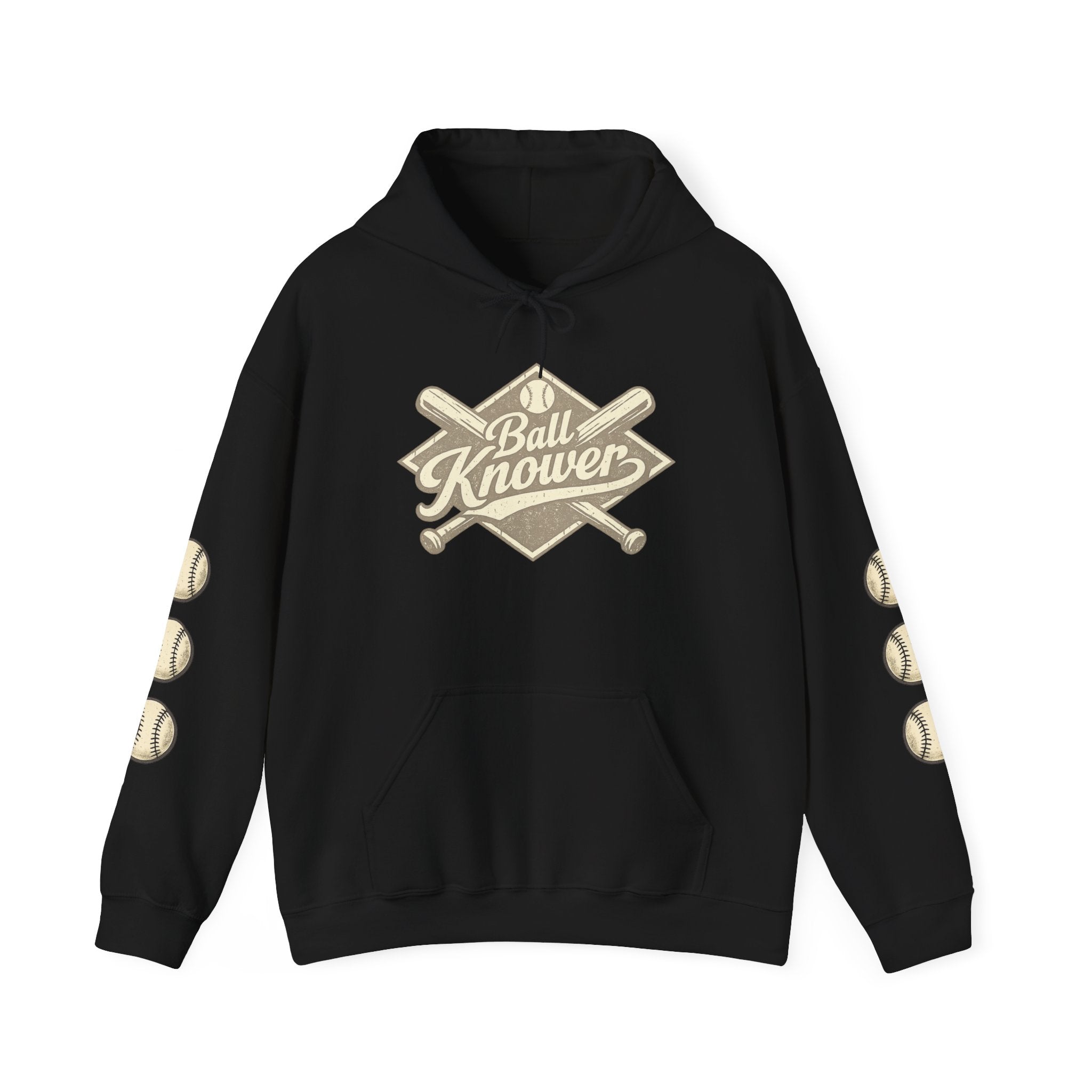 Baseball 'Ball Knower' Hoodie – Vintage Athletic Club Baseball Sweatshirt