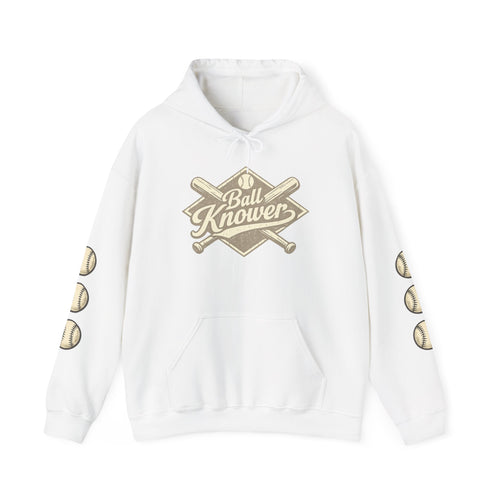 Baseball 'Ball Knower' Hoodie – Vintage Athletic Club Baseball Sweatshirt